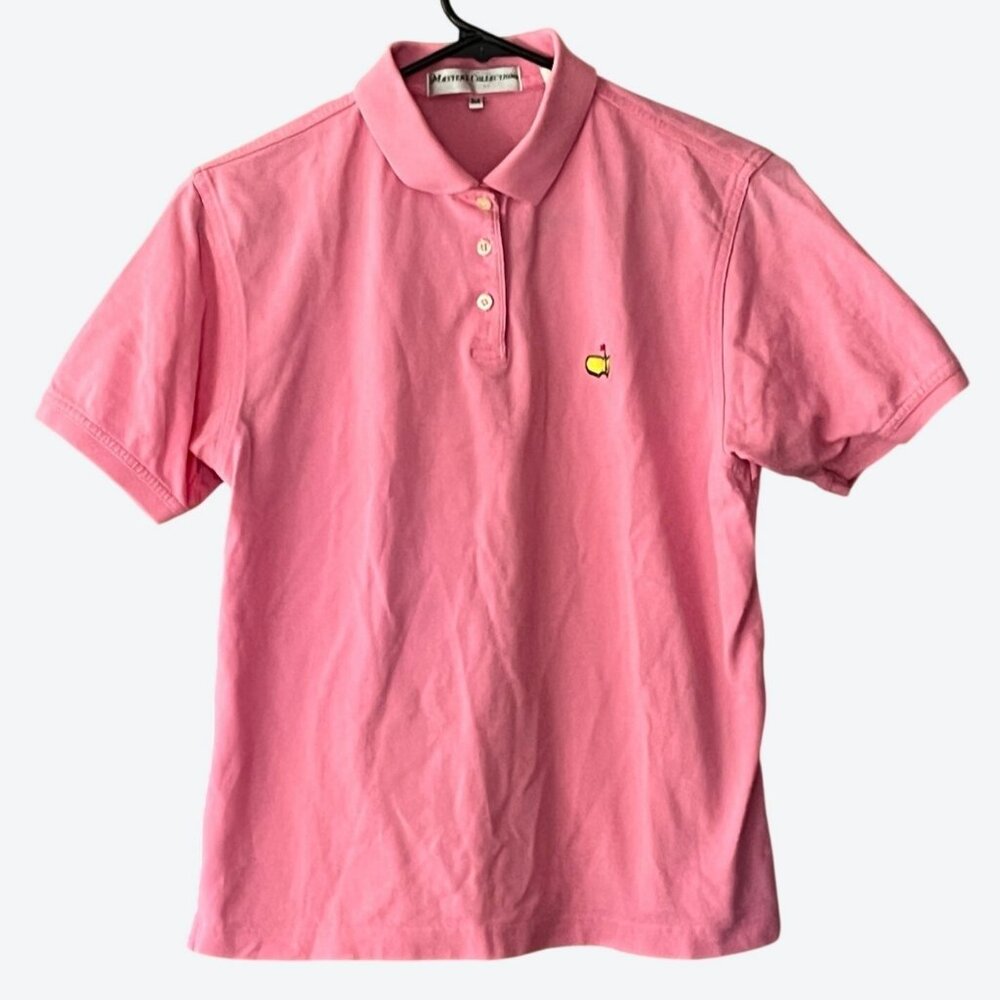 Magnolia Lane Masters Collection Ladies XS 1/4 Button Pink Casual Golf Polo